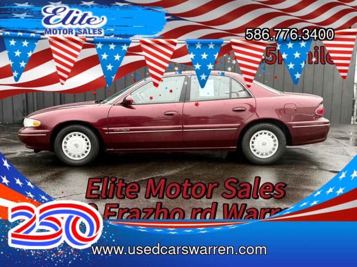 1998 BURG BUICK CENTURY (2G4WS52M7W1) , AUTOMATIC transmission, located at 14600 Frazho Road, Warren, MI, 48089, (586) 776-3400, 42.485996, -82.974220- Photo#0