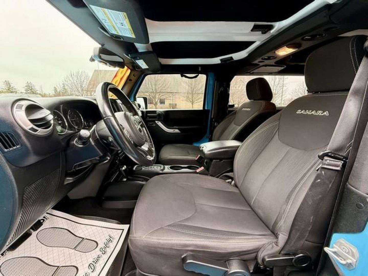 2018 BLUE JEEP WRANGLER JK (1C4AJWBG9JL) with an V6,3.6L(220 CID),DOHC engine, AUTOMATIC transmission, located at 14600 Frazho Road, Warren, MI, 48089, (586) 776-3400, 42.485996, -82.974220 - Photo#7