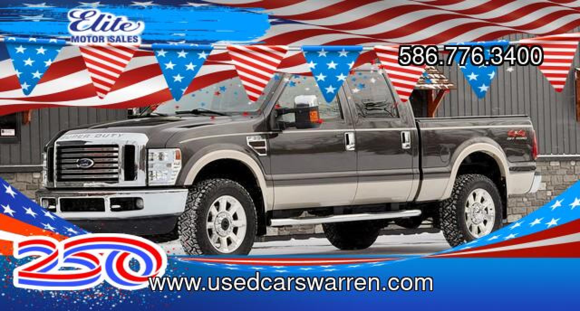 2008 BROWN FORD F-350 SUPER DUTY (1FTWW31R48E) with an V8,6.4L(391 CID),OHV engine, AUTOMATIC transmission, located at 14600 Frazho Road, Warren, MI, 48089, (586) 776-3400, 42.485996, -82.974220- Photo#0