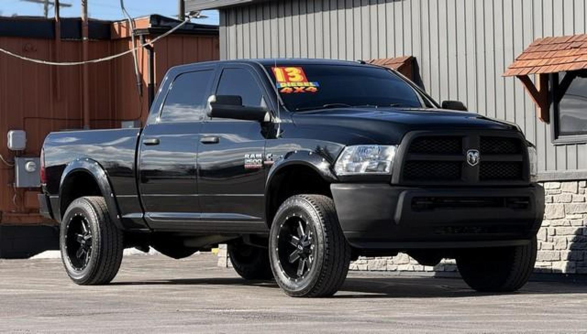 2013 BLACK RAM 2500 (3C6UR5CL7DG) with an L6,6.7L(408 CID),OHV engine, AUTOMATIC transmission, located at 14600 Frazho Road, Warren, MI, 48089, (586) 776-3400, 42.485996, -82.974220 - Photo#2