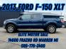 2013 BLUE FORD F-150 (1FTFW1ET1DF) with an V6,3.5L(213 CID),DOHC engine, AUTOMATIC transmission, located at 14600 Frazho Road, Warren, MI, 48089, (586) 776-3400, 42.485996, -82.974220 - Photo#0