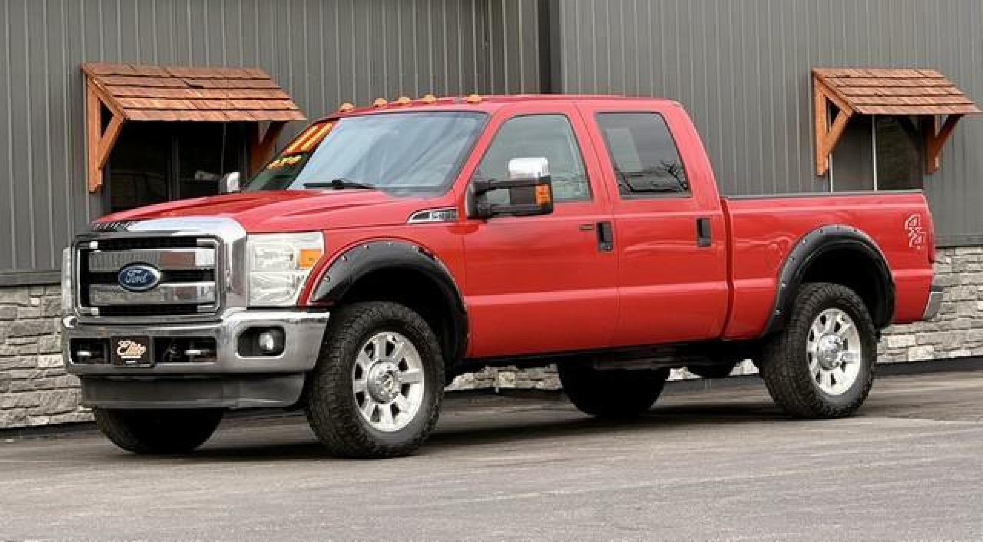 2011 RED FORD F-250 SUPER DUTY (1FT7W2B6XBE) with an V8,6.2L(379 CID),SOHC engine, located at 14600 Frazho Road, Warren, MI, 48089, (586) 776-3400, 42.485996, -82.974220 - Photo#0