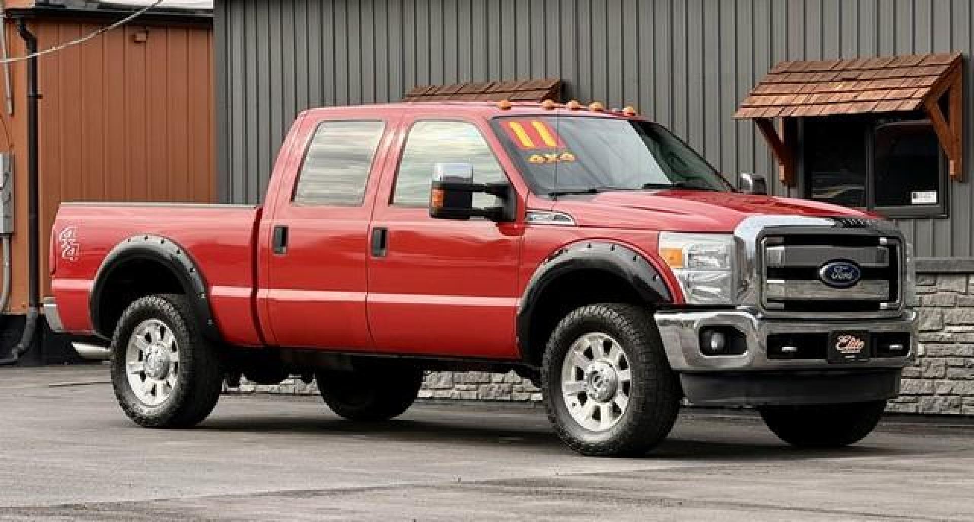 2011 RED FORD F-250 SUPER DUTY (1FT7W2B6XBE) with an V8,6.2L(379 CID),SOHC engine, located at 14600 Frazho Road, Warren, MI, 48089, (586) 776-3400, 42.485996, -82.974220 - Photo#2