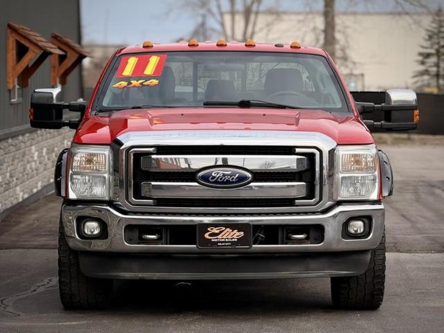 2011 RED FORD F-250 SUPER DUTY (1FT7W2B6XBE) with an V8,6.2L(379 CID),SOHC engine, located at 14600 Frazho Road, Warren, MI, 48089, (586) 776-3400, 42.485996, -82.974220 - Photo#4