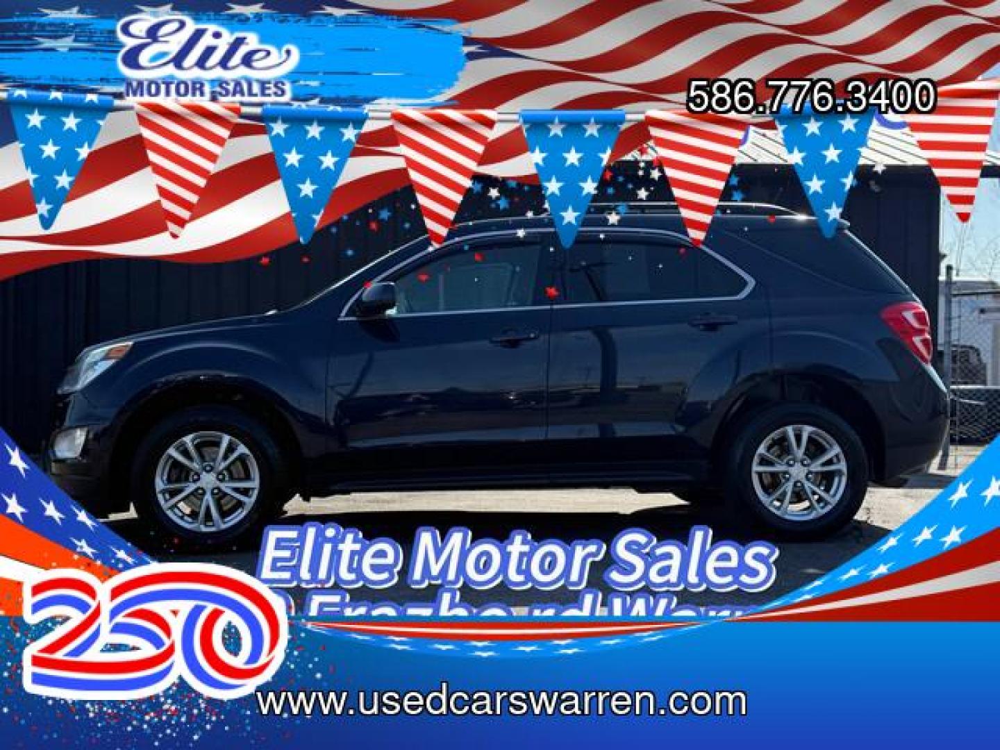 2017 BLUE CHEVROLET EQUINOX (2GNALCEKXH1) with an L4,2.4L(145 CID),DOHC engine, AUTOMATIC transmission, located at 14600 Frazho Road, Warren, MI, 48089, (586) 776-3400, 42.485996, -82.974220- Photo#0