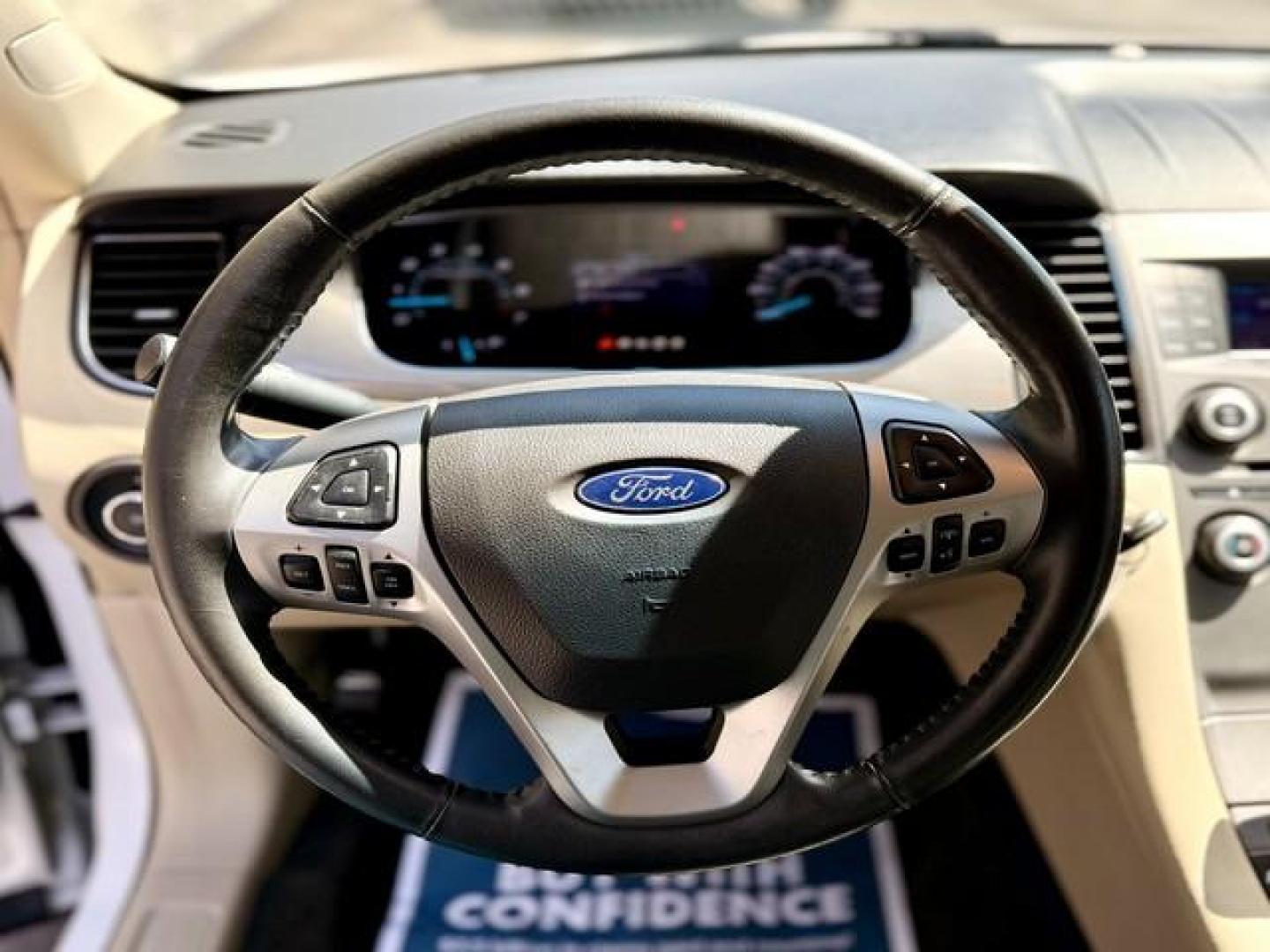 2013 WHITE PLATINUM FORD TAURUS (1FAHP2E86DG) with an V6,3.5L(213 CID),DOHC engine, AUTOMATIC transmission, located at 14600 Frazho Road, Warren, MI, 48089, (586) 776-3400, 42.485996, -82.974220 - Photo#10