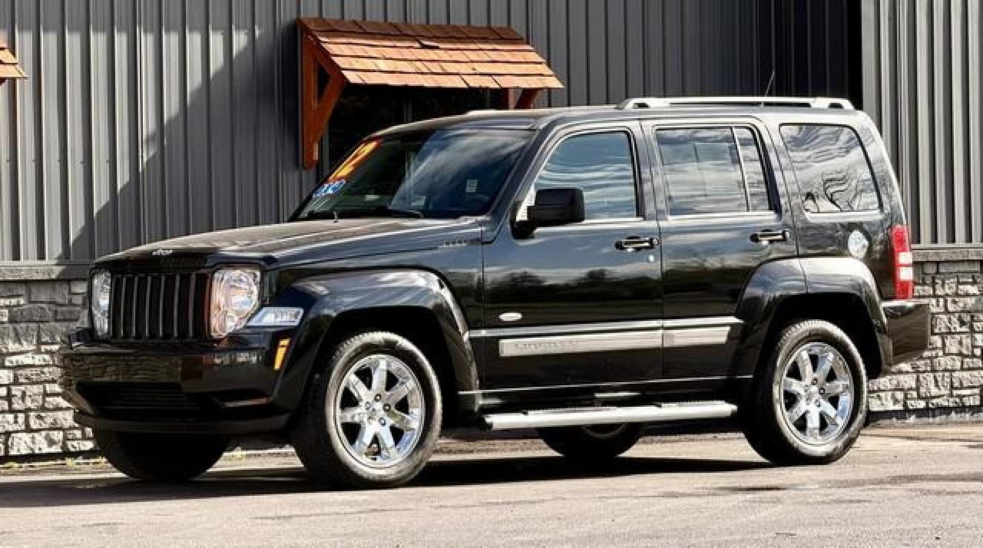 2012 BLACK JEEP LIBERTY (1C4PJMAK8CW) with an V6,3.7L(226 CID),SOHC engine, AUTOMATIC transmission, located at 14600 Frazho Road, Warren, MI, 48089, (586) 776-3400, 42.485996, -82.974220 - Photo#3