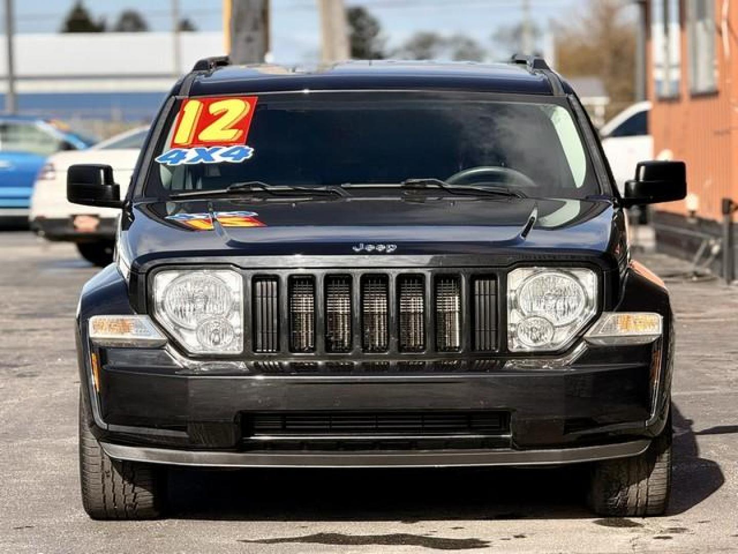 2012 BLACK JEEP LIBERTY (1C4PJMAK8CW) with an V6,3.7L(226 CID),SOHC engine, AUTOMATIC transmission, located at 14600 Frazho Road, Warren, MI, 48089, (586) 776-3400, 42.485996, -82.974220 - Photo#4