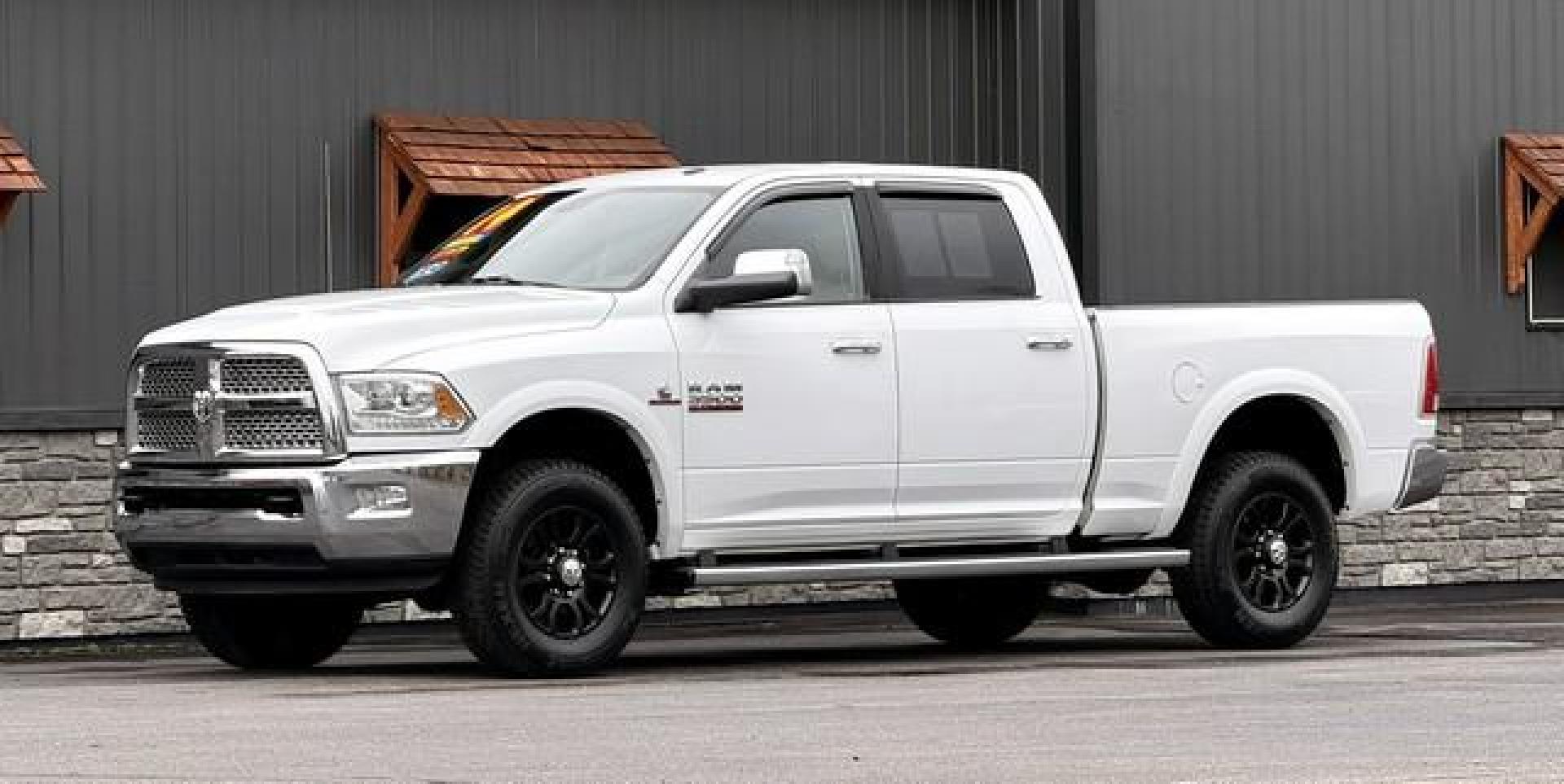 2014 WHITE RAM 3500 LARAMIE (3C63R3EL2EG) with an L6,6.7L(408 CID),OHV engine, AUTOMATIC transmission, located at 14600 Frazho Road, Warren, MI, 48089, (586) 776-3400, 42.485996, -82.974220 - Photo#0