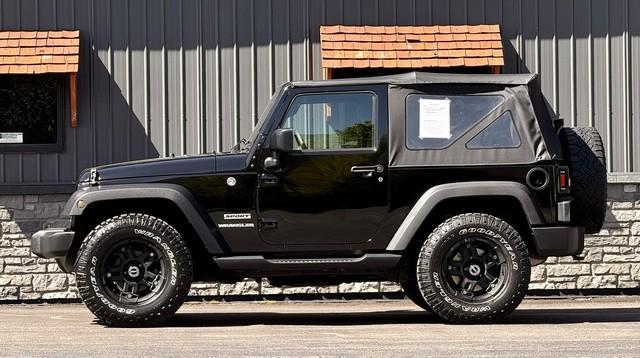 2017 BLACK JEEP WRANGLER (1C4AJWAG6HL) with an V6,3.6L(220 CID),DOHC engine, MANUAL transmission, located at 14600 Frazho Road, Warren, MI, 48089, (586) 776-3400, 42.485996, -82.974220- Photo#1