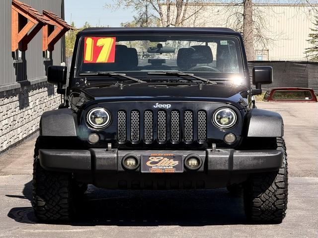 2017 BLACK JEEP WRANGLER (1C4AJWAG6HL) with an V6,3.6L(220 CID),DOHC engine, MANUAL transmission, located at 14600 Frazho Road, Warren, MI, 48089, (586) 776-3400, 42.485996, -82.974220- Photo#4