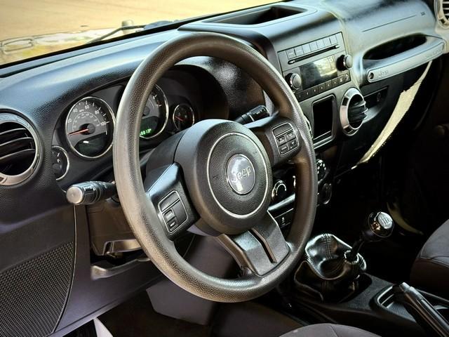 2017 BLACK JEEP WRANGLER (1C4AJWAG6HL) with an V6,3.6L(220 CID),DOHC engine, MANUAL transmission, located at 14600 Frazho Road, Warren, MI, 48089, (586) 776-3400, 42.485996, -82.974220- Photo#7