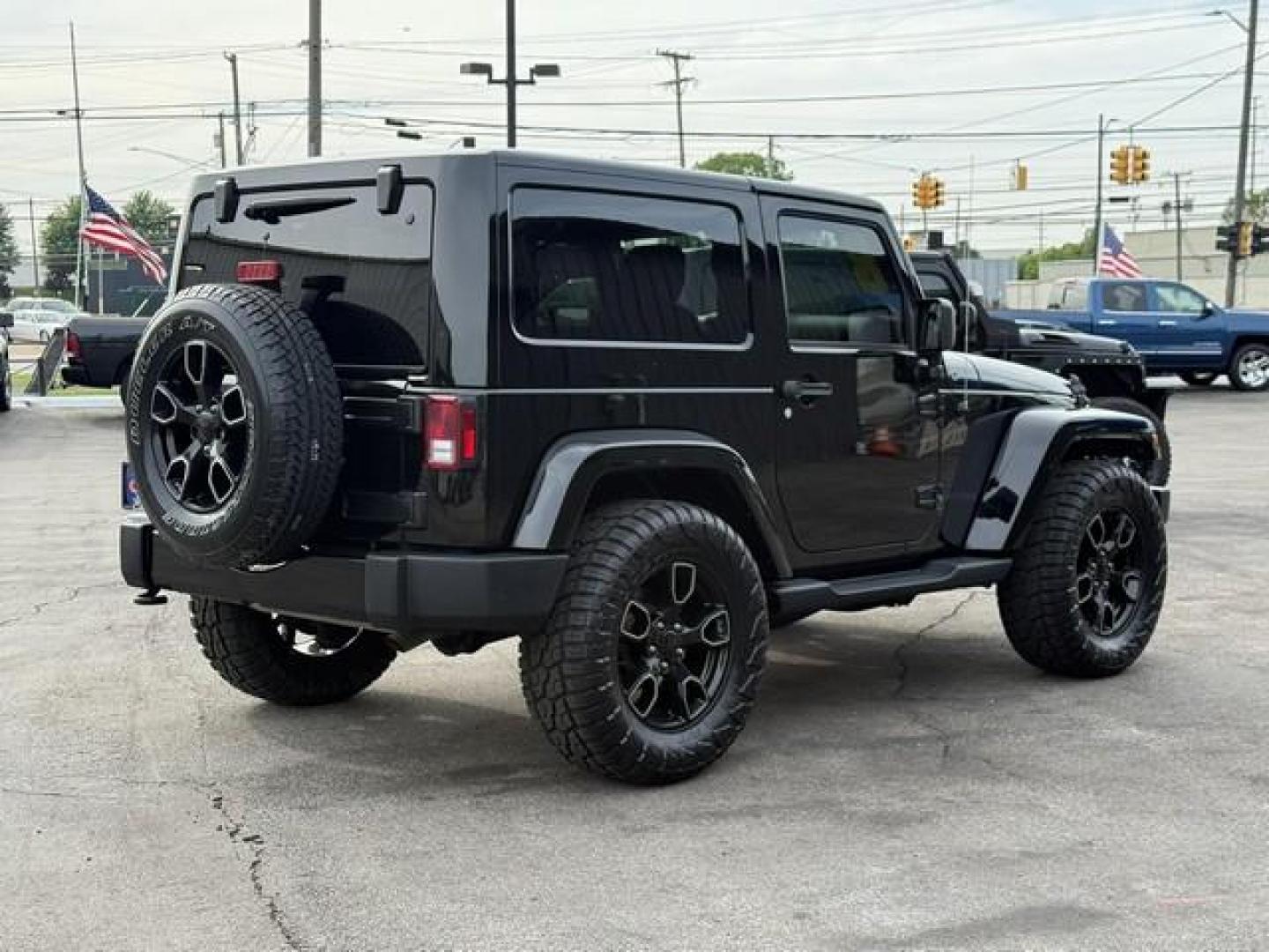 2018 BLACK JEEP WRANGLER JK (1C4AJWBG4JL) with an V6,3.6L(220 CID),DOHC engine, AUTOMATIC transmission, located at 14600 Frazho Road, Warren, MI, 48089, (586) 776-3400, 42.485996, -82.974220 - Photo#5