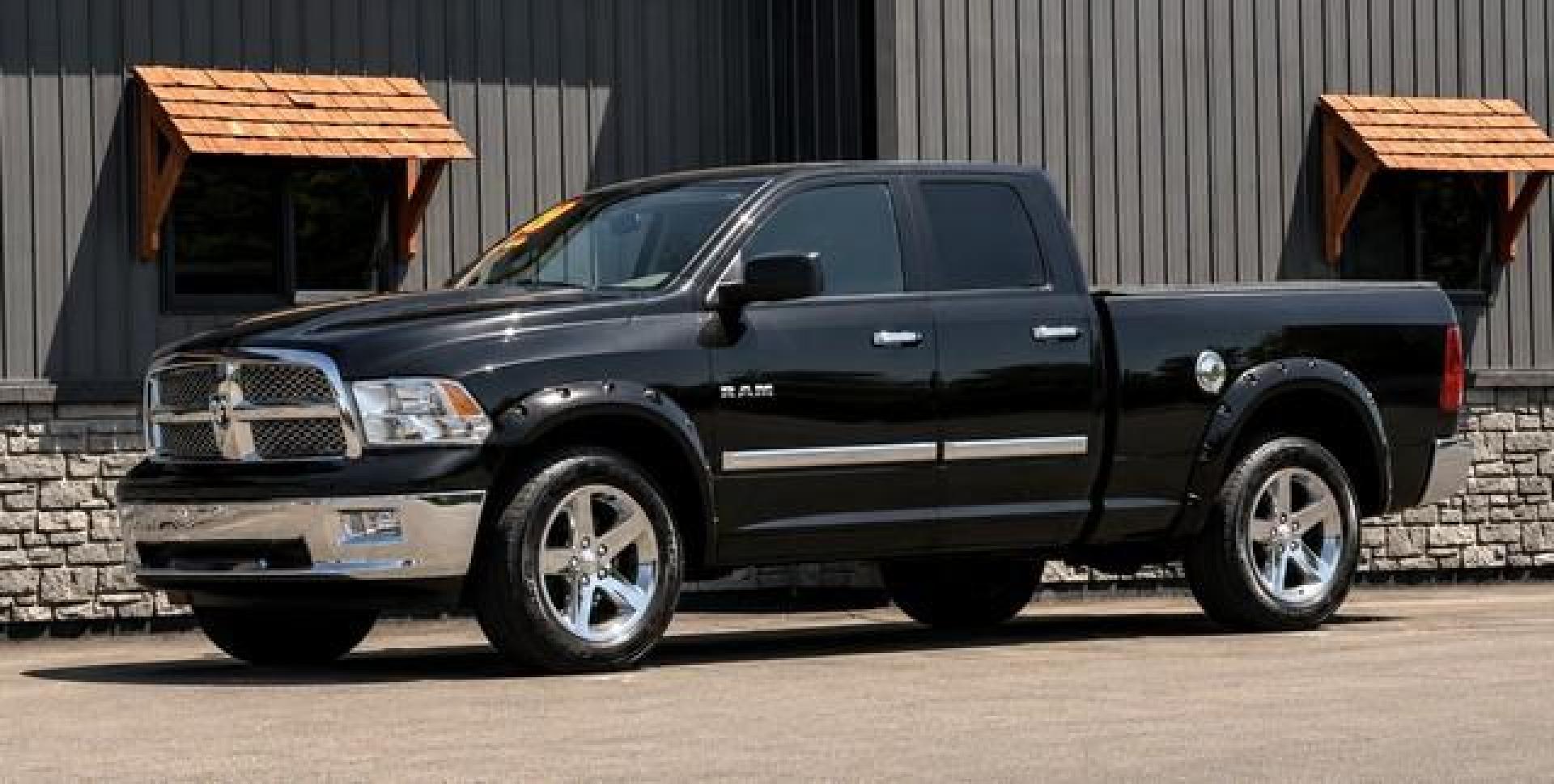 2010 BLACK DODGE RAM 1500 (1D7RV1GTXAS) with an V8,5.7L(345 CID),OHV engine, AUTOMATIC transmission, located at 14600 Frazho Road, Warren, MI, 48089, (586) 776-3400, 42.485996, -82.974220 - Photo#3