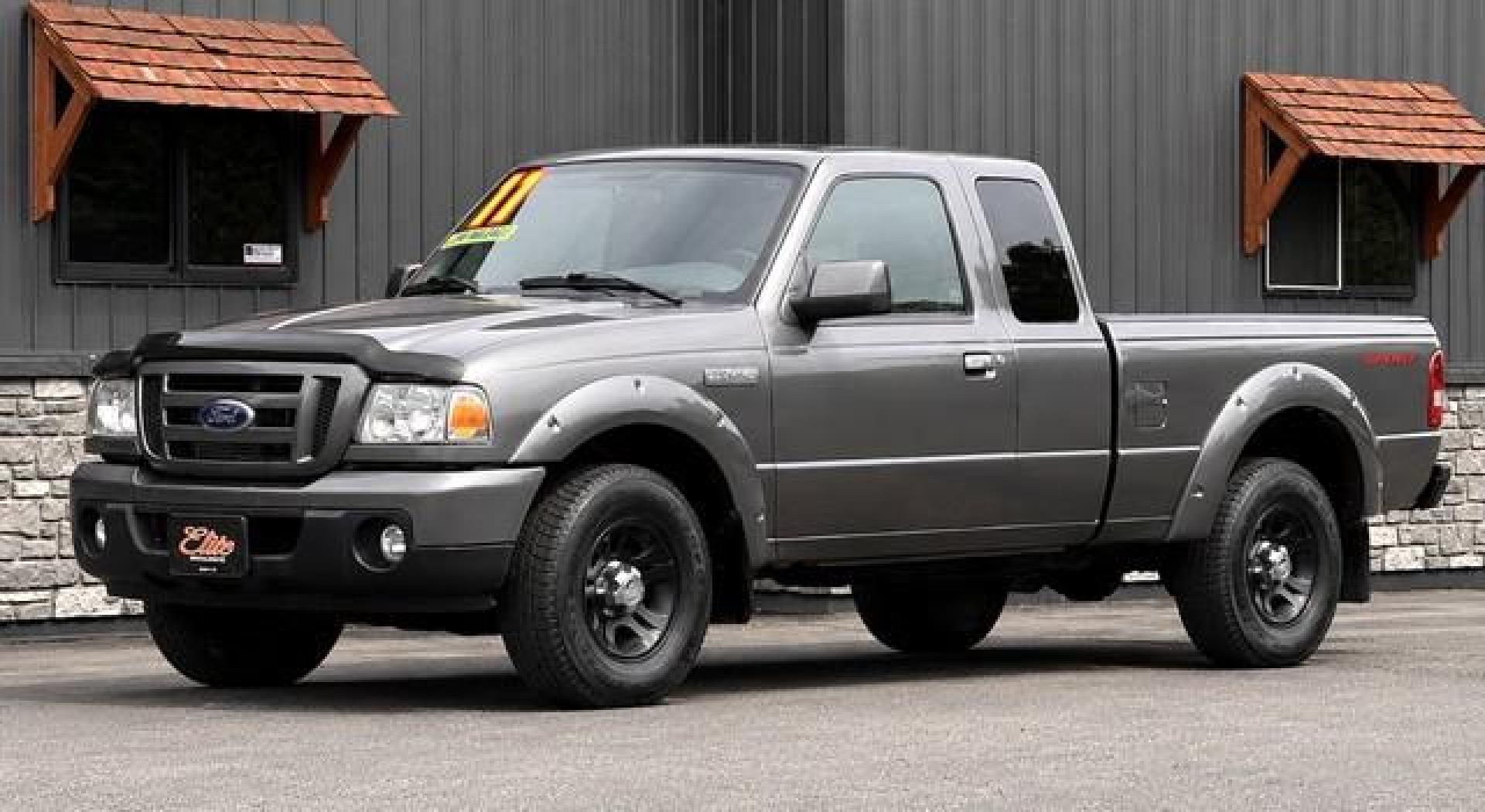 2011 GRAY FORD RANGER (1FTKR4EE6BP) with an V6,4.0L(245 CID),SOHC engine, AUTOMATIC transmission, located at 14600 Frazho Road, Warren, MI, 48089, (586) 776-3400, 42.485996, -82.974220- Photo#4