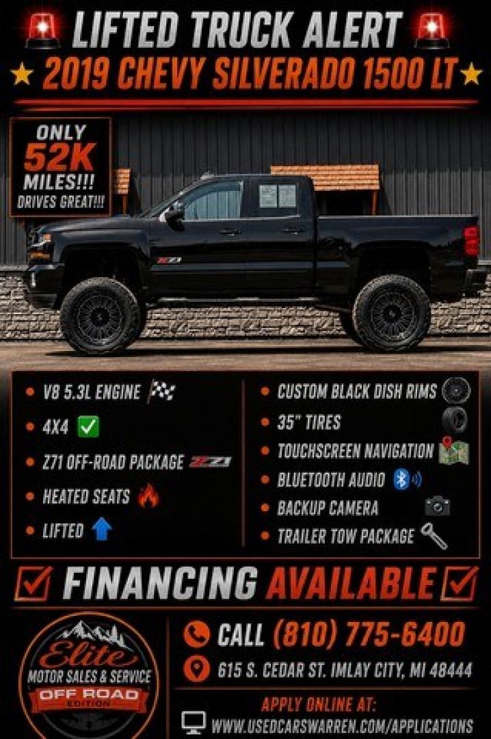 2019 BLACK CHEVROLET SILVERADO 1500 LD (2GCVKPEC2K1) with an V8,5.3L(325 CID),OHV engine, AUTOMATIC transmission, located at 14600 Frazho Road, Warren, MI, 48089, (586) 776-3400, 42.485996, -82.974220- Photo#0