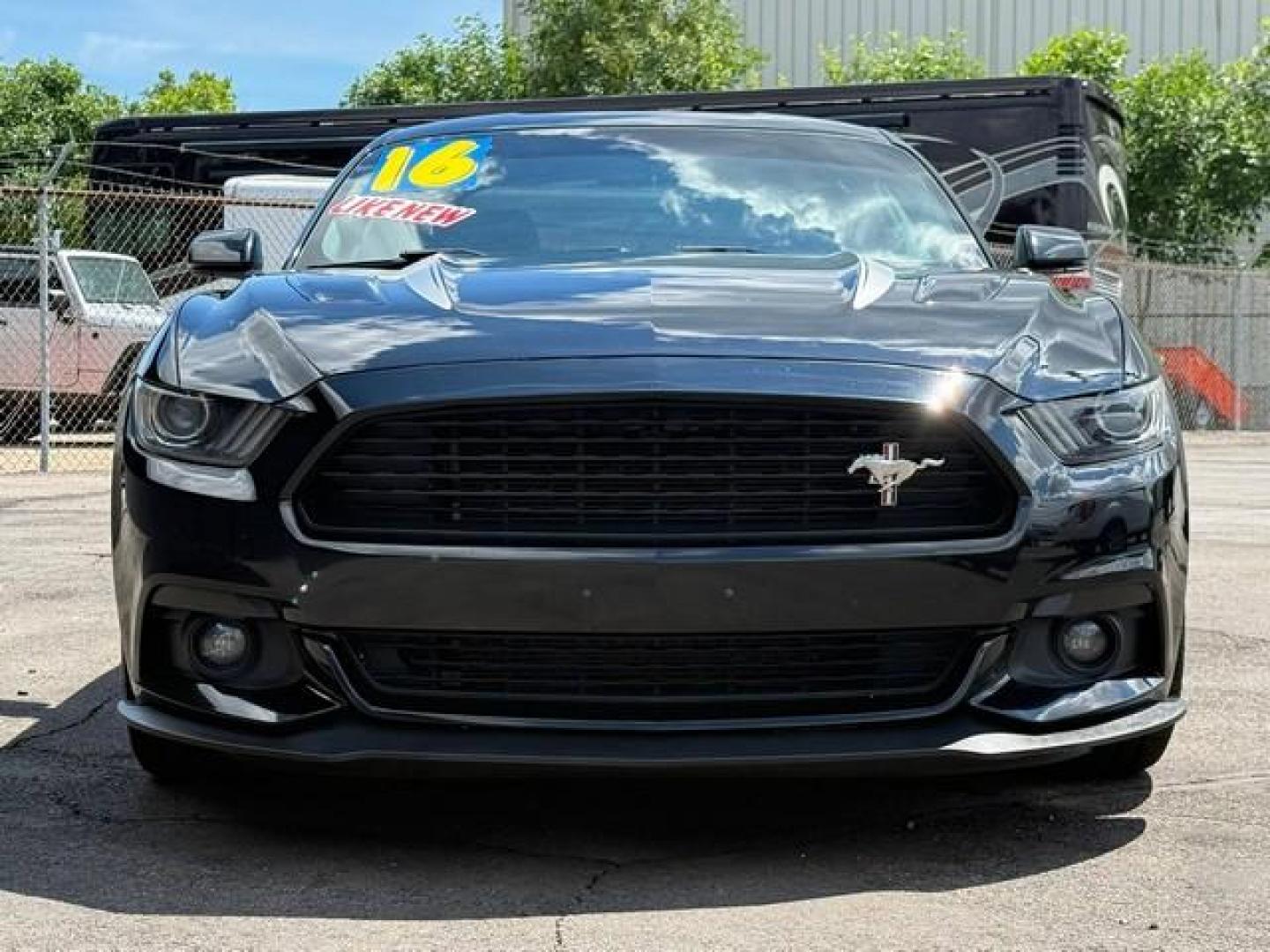 2016 BLACK FORD MUSTANG (1FA6P8CF1G5) with an V8,5.0L(302 CID),DOHC engine, AUTOMATIC transmission, located at 14600 Frazho Road, Warren, MI, 48089, (586) 776-3400, 42.485996, -82.974220 - Photo#1