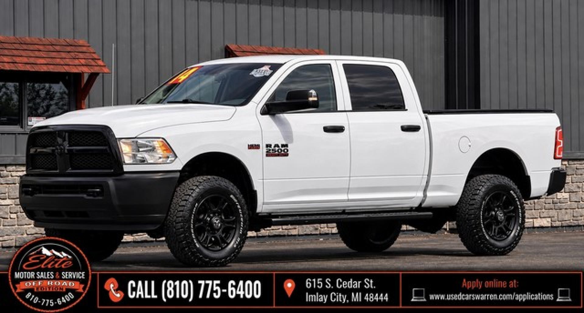 2014 WHITE RAM 2500 (3C6TR5CT0EG) with an V8,5.7L(345 CID),OHV engine, AUTOMATIC transmission, located at 14600 Frazho Road, Warren, MI, 48089, (586) 776-3400, 42.485996, -82.974220- Photo#0