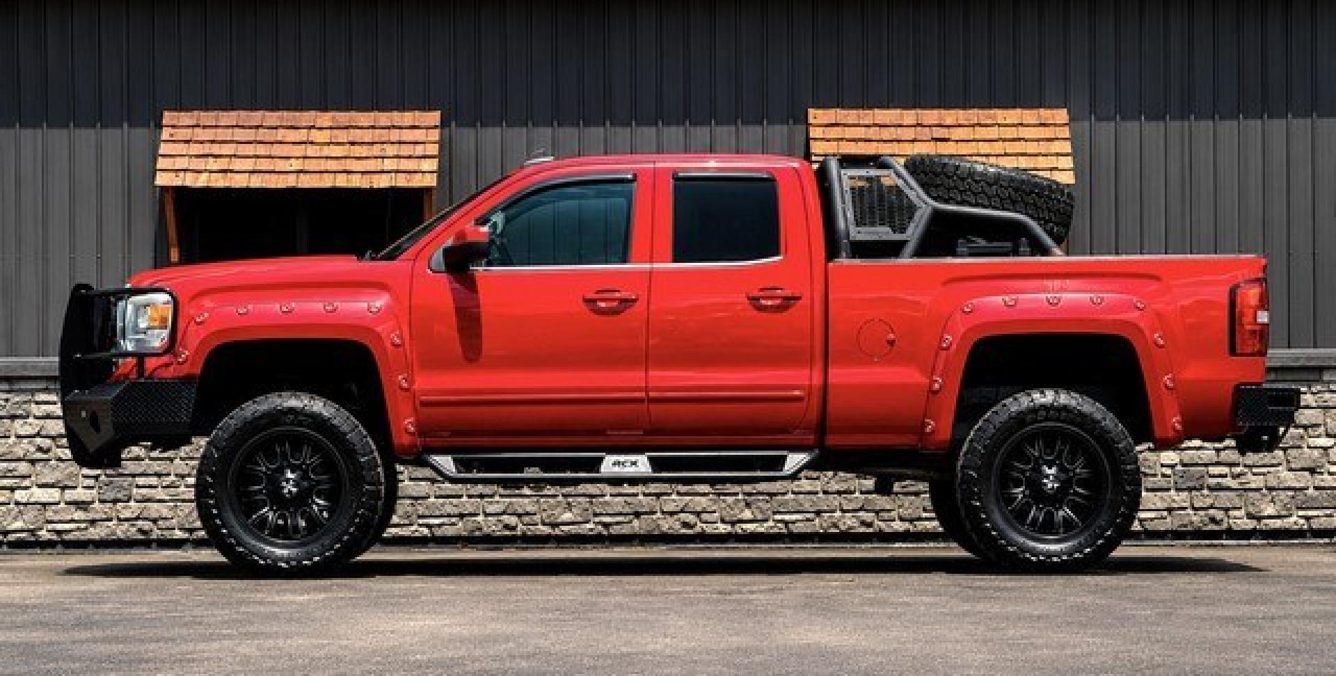 2015 RED GMC SIERRA 1500 (1GTV2UEC2FZ) with an V8,5.3L(325 CID),OHV engine, AUTOMATIC transmission, located at 14600 Frazho Road, Warren, MI, 48089, (586) 776-3400, 42.485996, -82.974220- Photo#1