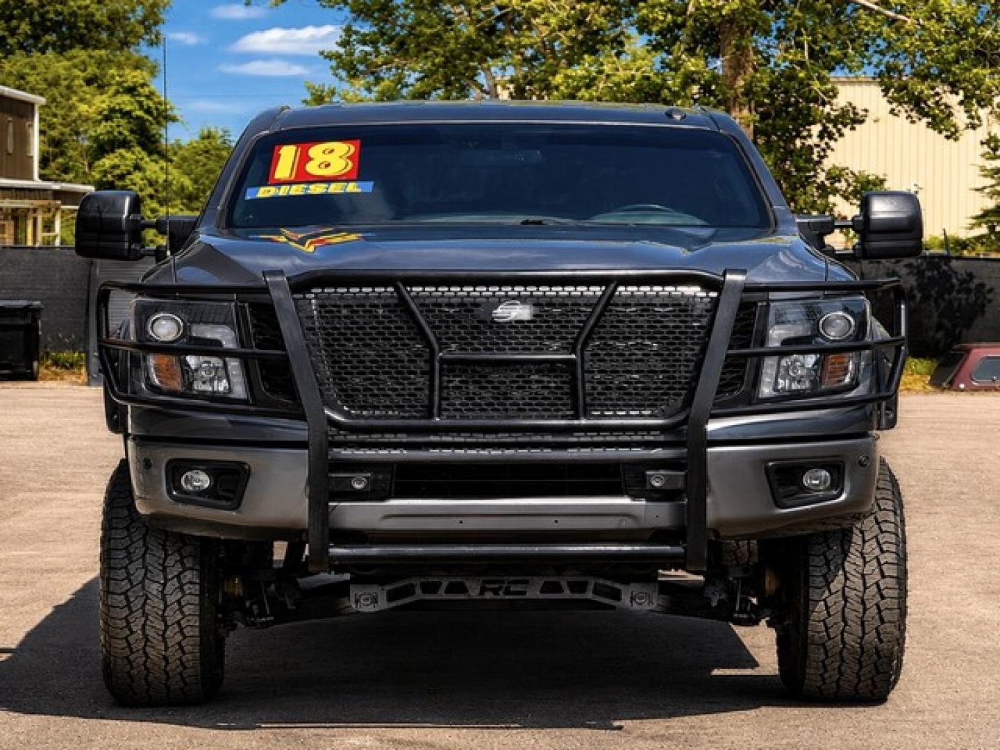 2018 GRAY NISSAN TITAN XD (1N6BA1F41JN) with an V8,5.0L(305 CID),DOHC engine, AUTOMATIC transmission, located at 14600 Frazho Road, Warren, MI, 48089, (586) 776-3400, 42.485996, -82.974220- Photo#4