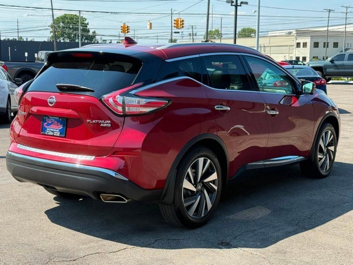 2018 RED NISSAN MURANO (5N1AZ2MH5JN) with an V6,3.5L( CID),DOHC engine, AUTOMATIC transmission, located at 14600 Frazho Road, Warren, MI, 48089, (586) 776-3400, 42.485996, -82.974220- Photo#4