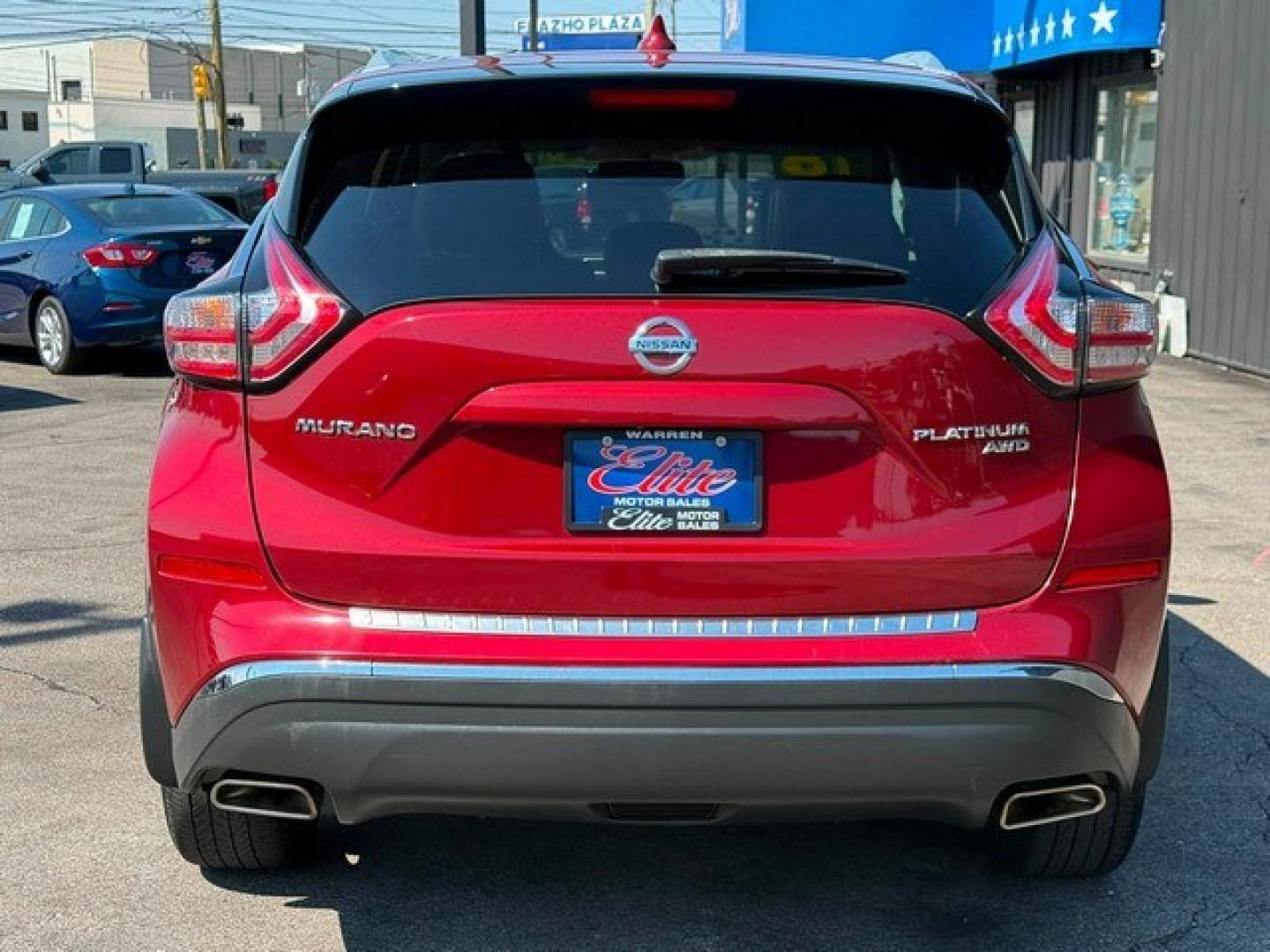 2018 RED NISSAN MURANO (5N1AZ2MH5JN) with an V6,3.5L( CID),DOHC engine, AUTOMATIC transmission, located at 14600 Frazho Road, Warren, MI, 48089, (586) 776-3400, 42.485996, -82.974220- Photo#5