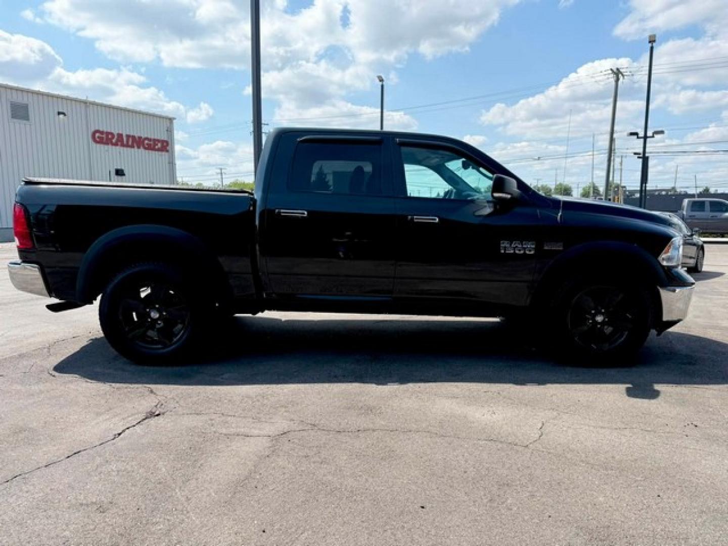 2018 BLACK RAM 1500 (1C6RR7LT6JS) with an V8,5.7L(345 CID),OHV engine, AUTOMATIC transmission, located at 14600 Frazho Road, Warren, MI, 48089, (586) 776-3400, 42.485996, -82.974220- Photo#4