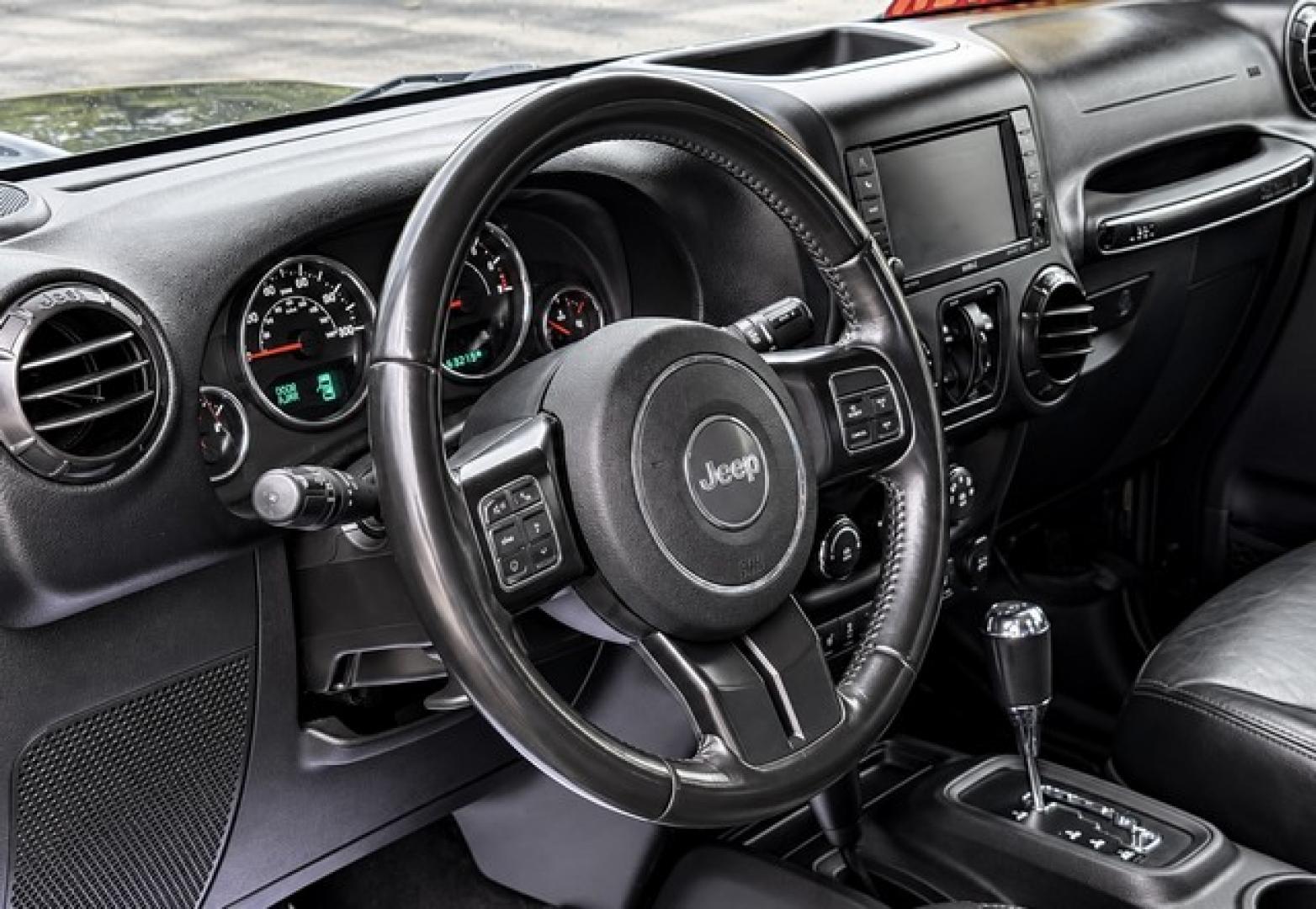 2017 BLACK JEEP WRANGLER (1C4BJWEG3HL) with an V6,3.6L(220 CID),DOHC engine, AUTOMATIC transmission, located at 14600 Frazho Road, Warren, MI, 48089, (586) 776-3400, 42.485996, -82.974220- Photo#11