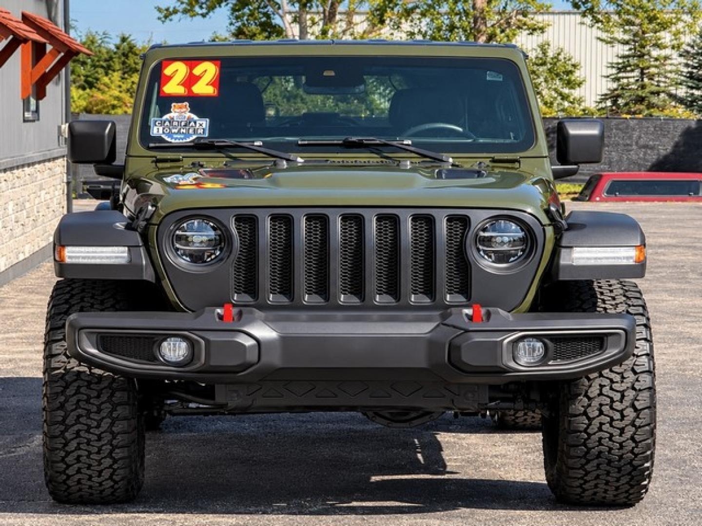 2022 GREEN JEEP WRANGLER (1C4HJXCG1NW) with an V6,3.6L(220 CID), engine, MANUAL transmission, located at 14600 Frazho Road, Warren, MI, 48089, (586) 776-3400, 42.485996, -82.974220- Photo#4