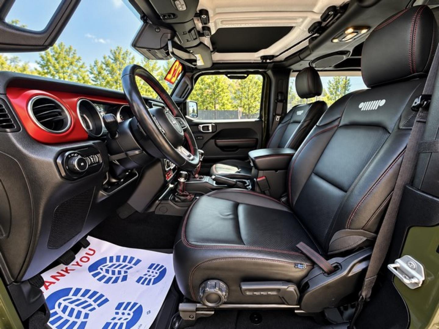 2022 GREEN JEEP WRANGLER (1C4HJXCG1NW) with an V6,3.6L(220 CID), engine, MANUAL transmission, located at 14600 Frazho Road, Warren, MI, 48089, (586) 776-3400, 42.485996, -82.974220- Photo#6