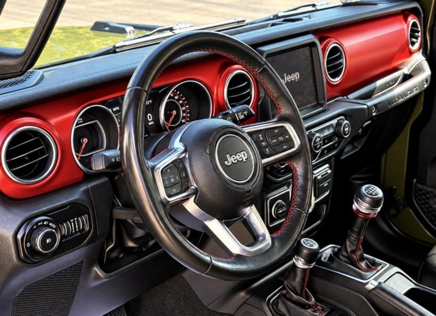 2022 GREEN JEEP WRANGLER (1C4HJXCG1NW) with an V6,3.6L(220 CID), engine, MANUAL transmission, located at 14600 Frazho Road, Warren, MI, 48089, (586) 776-3400, 42.485996, -82.974220- Photo#7
