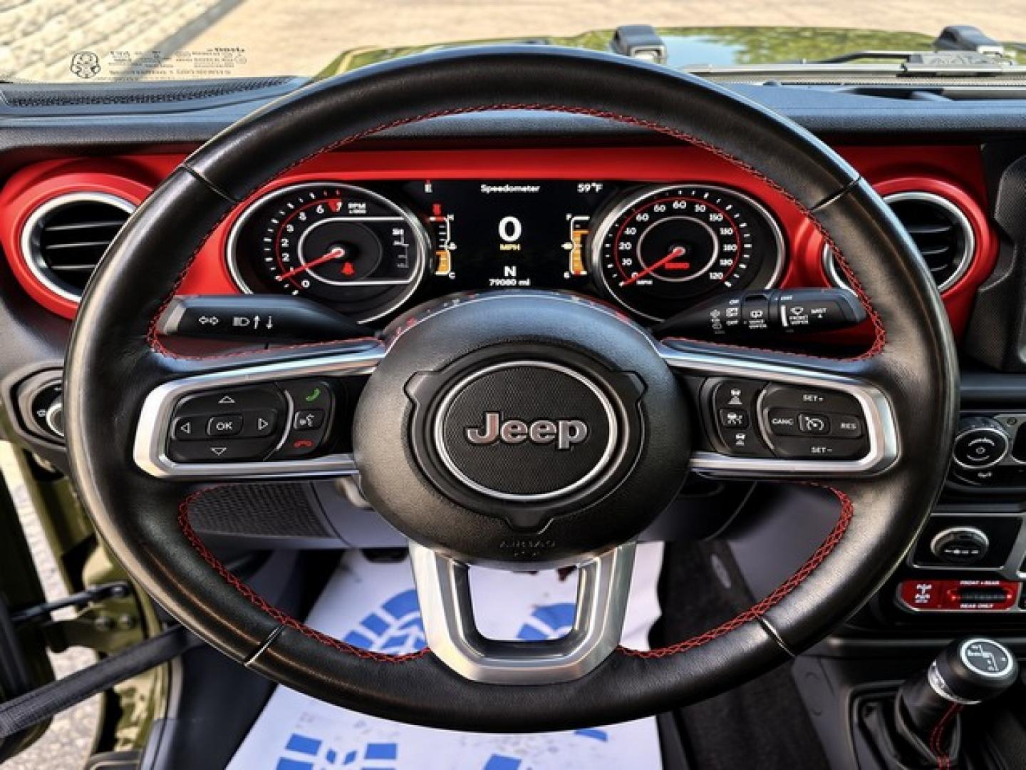 2022 GREEN JEEP WRANGLER (1C4HJXCG1NW) with an V6,3.6L(220 CID), engine, MANUAL transmission, located at 14600 Frazho Road, Warren, MI, 48089, (586) 776-3400, 42.485996, -82.974220- Photo#8