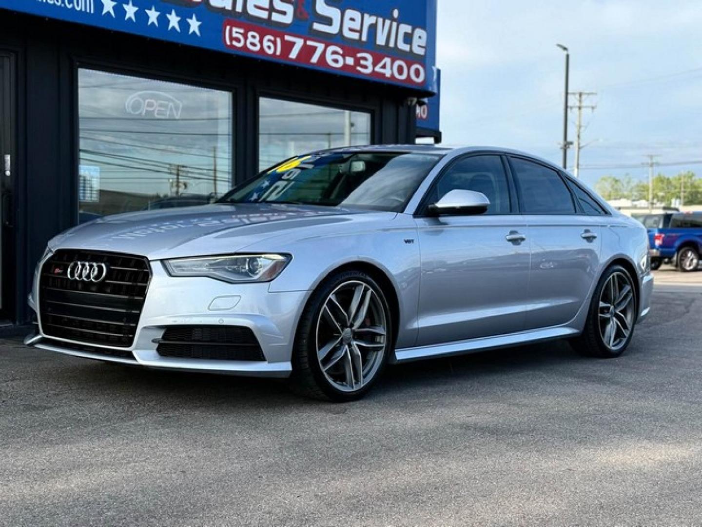 2016 SILVER AUDI S6 (WAUF2AFC1GN) with an V8,4.0L(244 CID),DOHC engine, AUTOMATIC transmission, located at 14600 Frazho Road, Warren, MI, 48089, (586) 776-3400, 42.485996, -82.974220- Photo#1